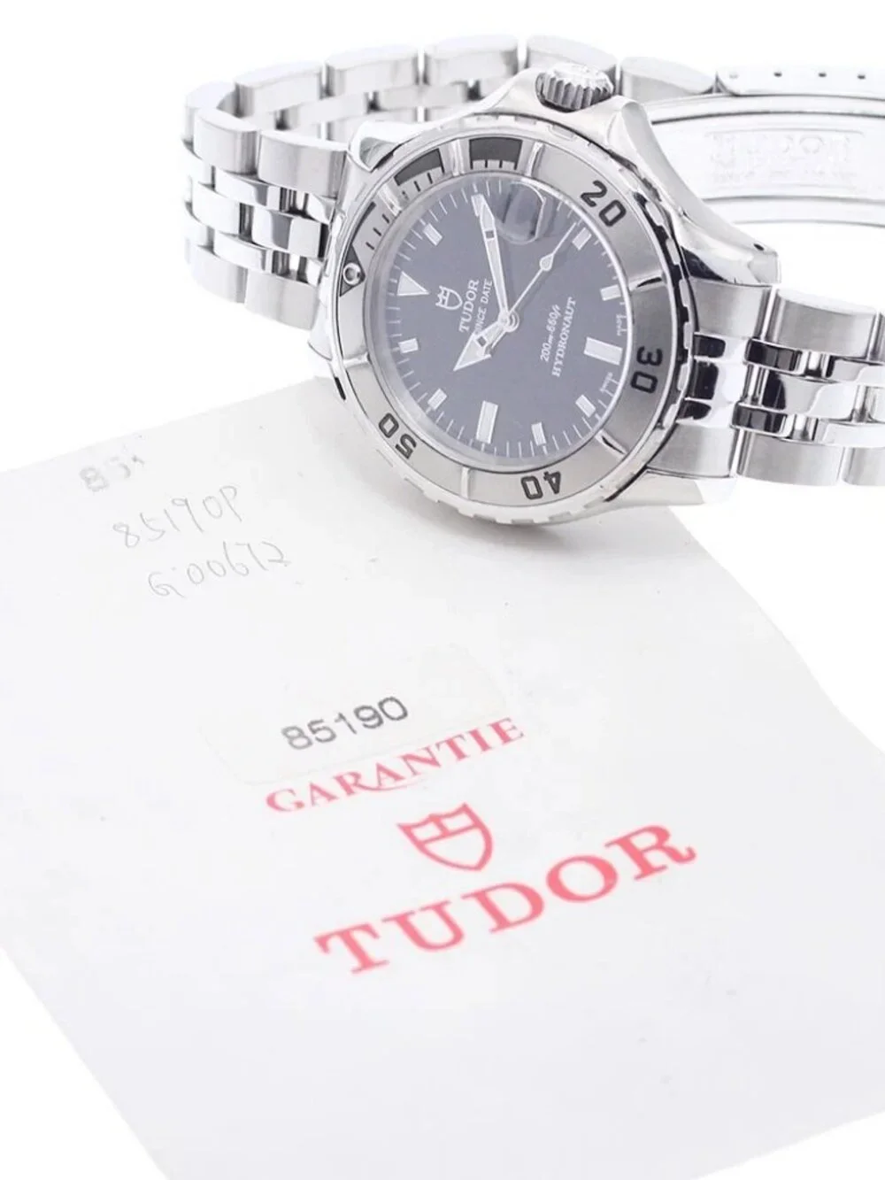 TUDOR Prince Date Hydronaut 85190P black Dial Automatic Men's Watch_951425
